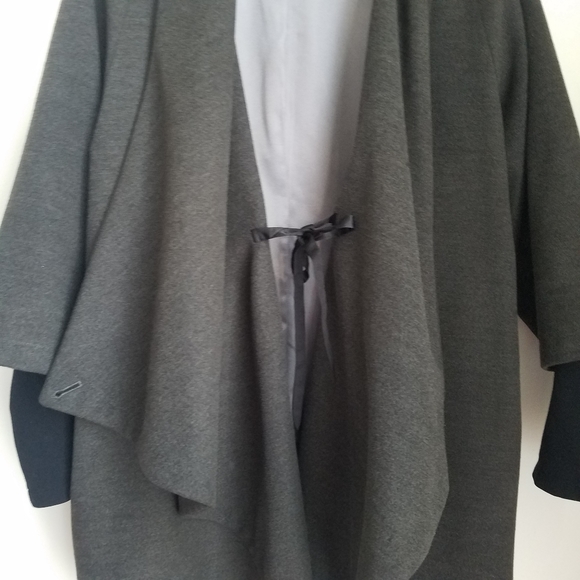 SOLD! Calvin Klein Wrap Drape Coat - Picture 7 of 7